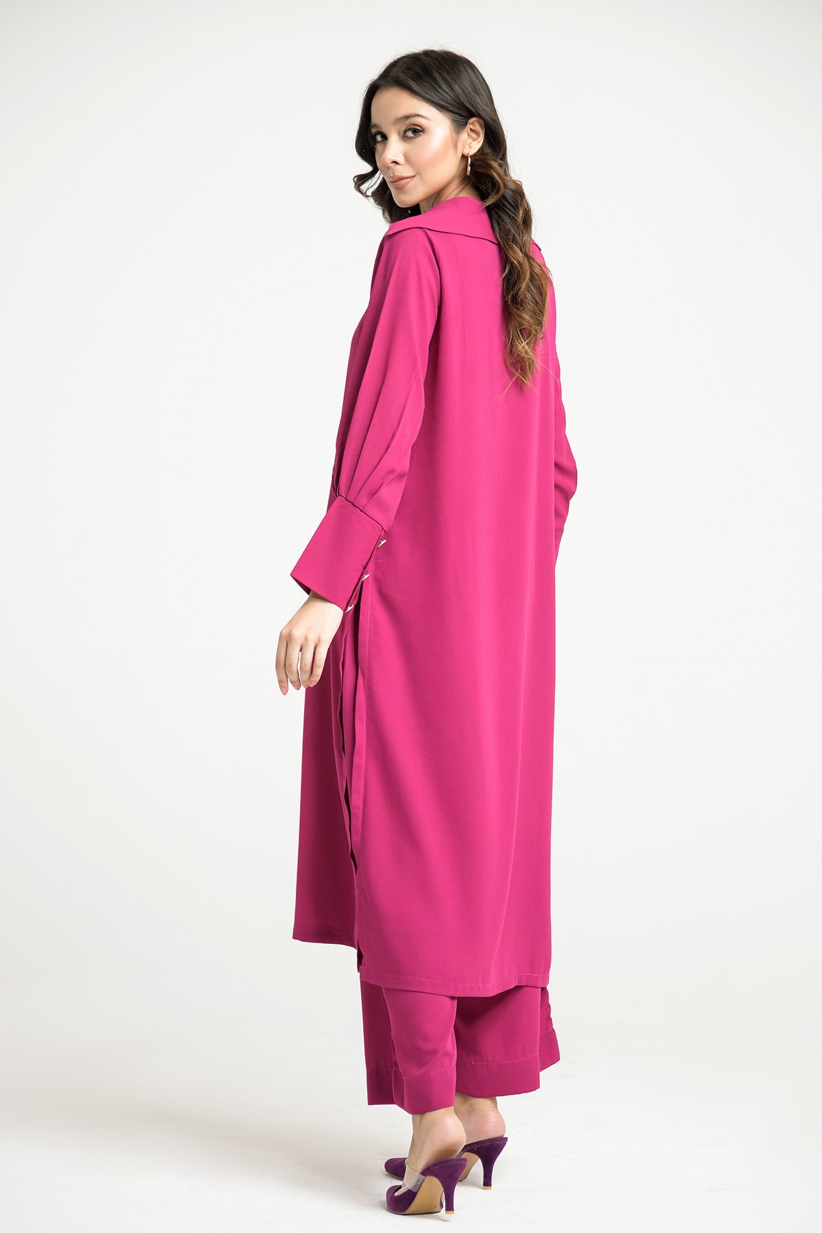 Hot Pink Chic Dress - Peach Republic