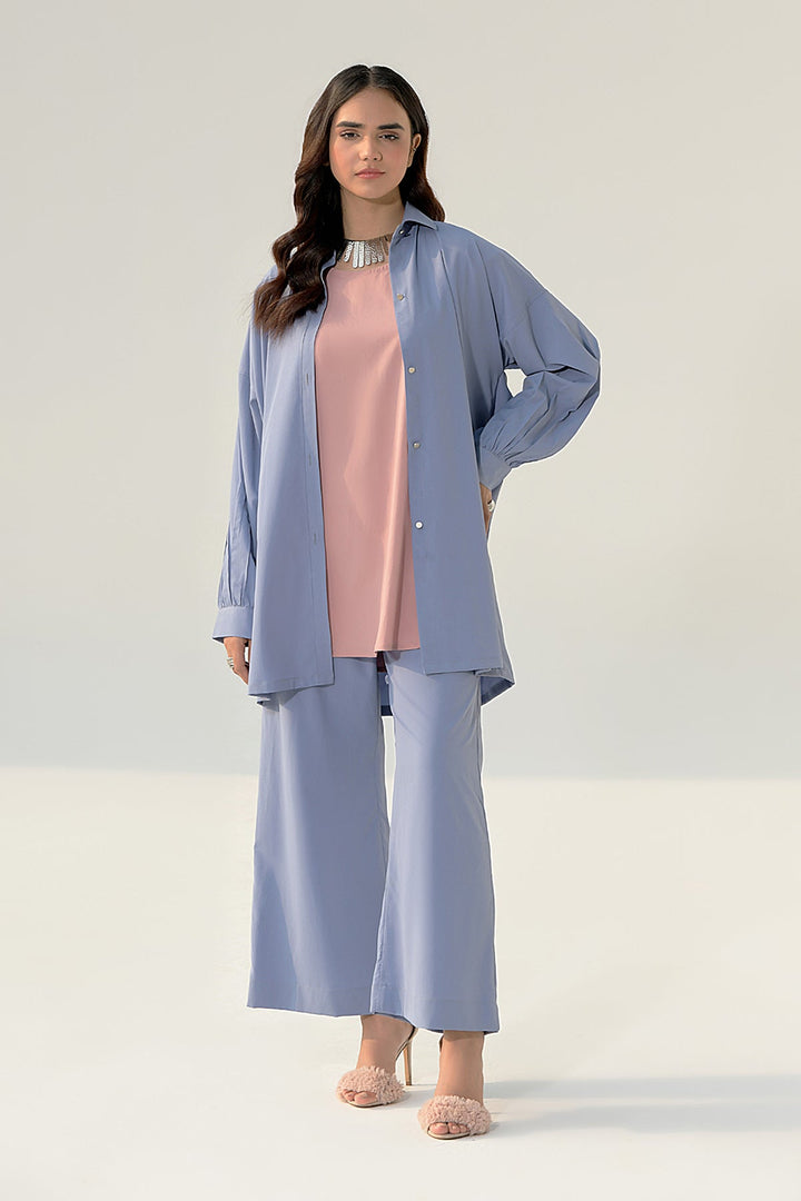 Powder Blue 3 Pcs Grip Tunic - Peach Republic