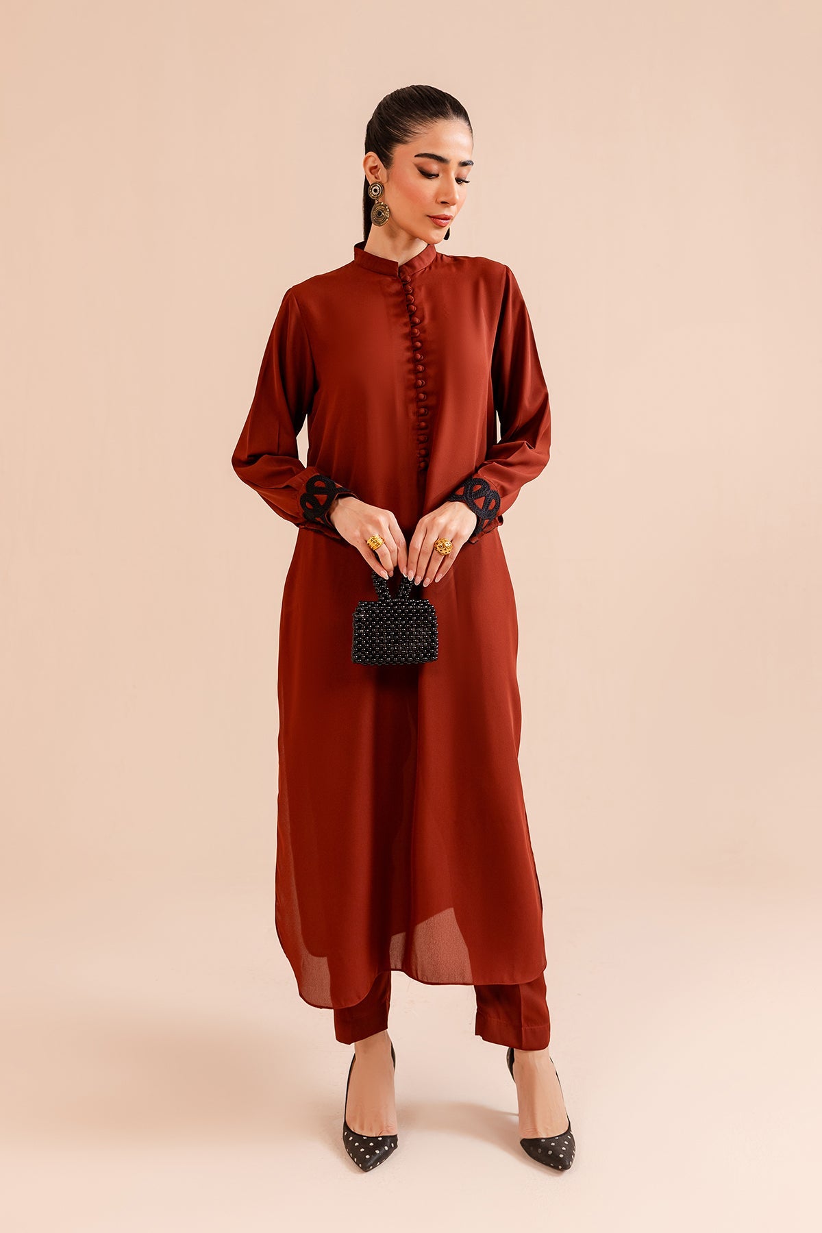 Rust Dress - Peach Republic