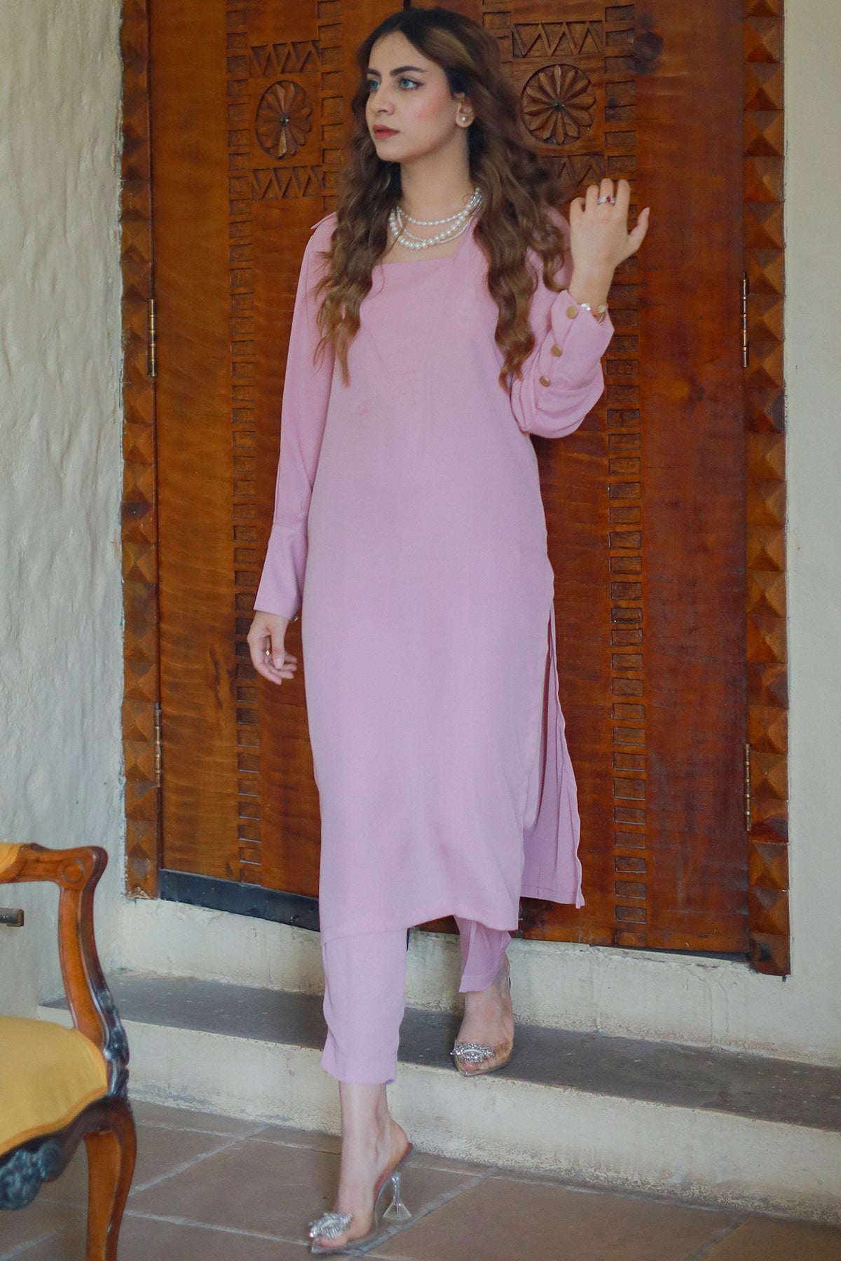 Tea Pink Chic Dress - Peach Republic